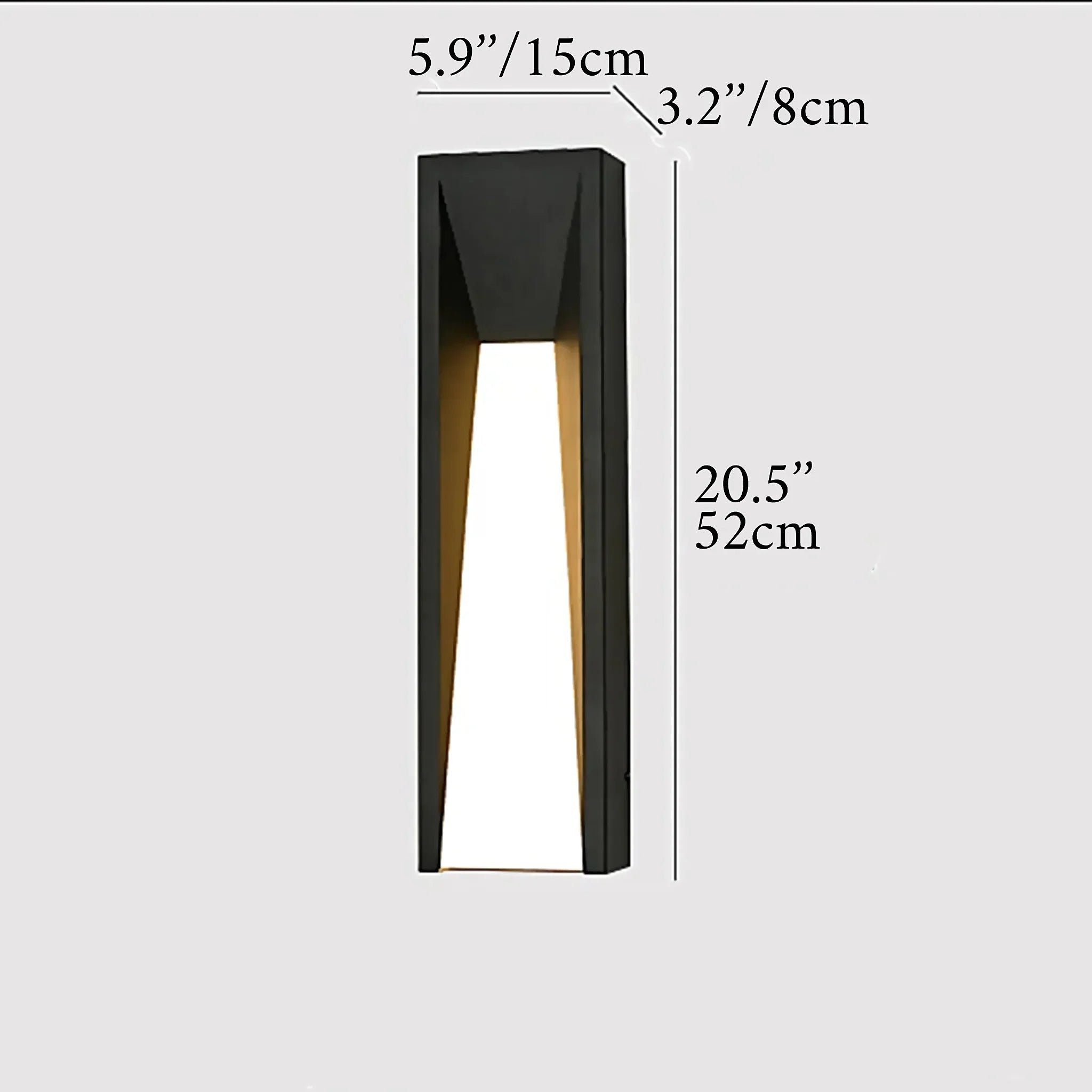 Altamura | Modern Outdoor Black Stylish Exterior LED Wall Lamp