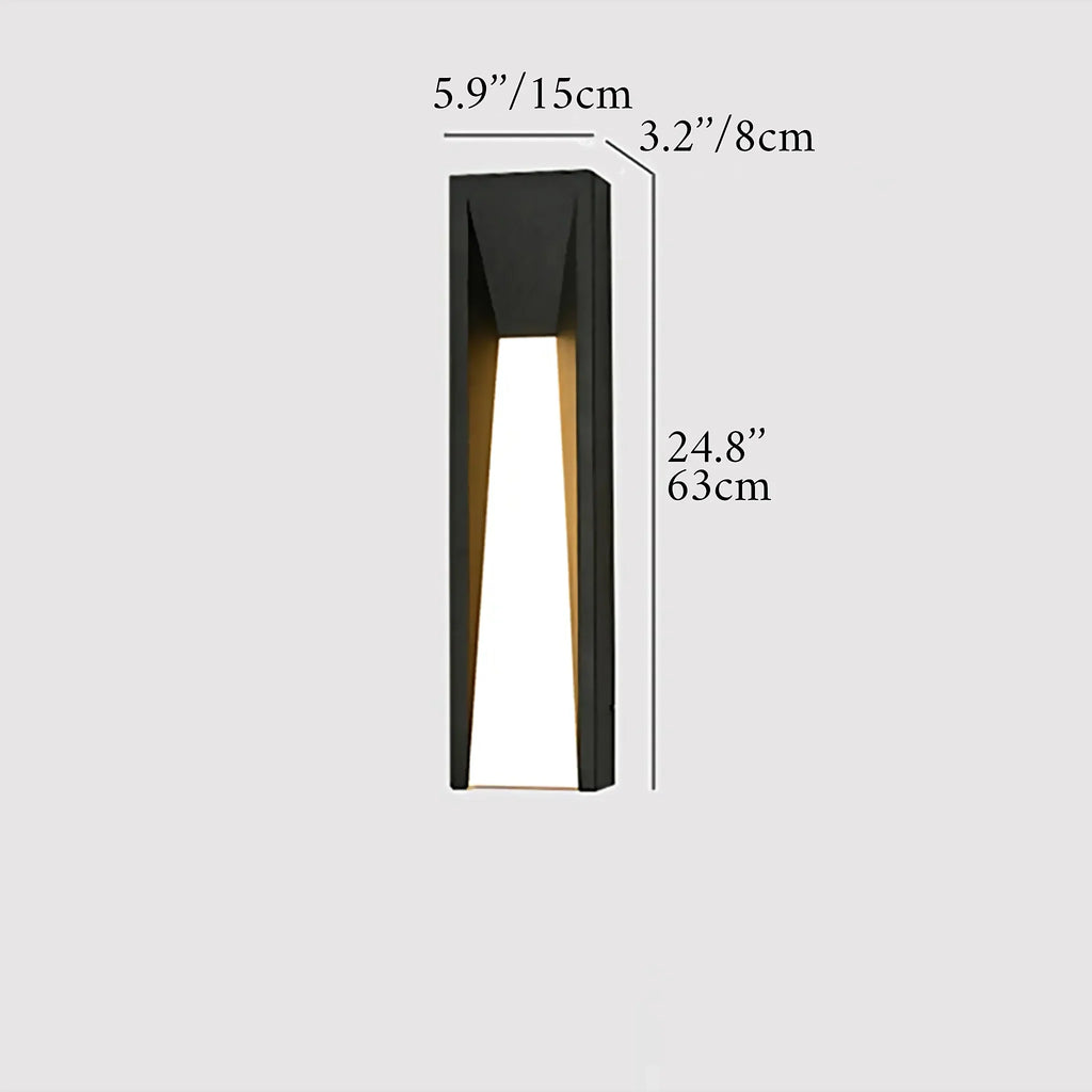 Altamura | Modern Outdoor Black Stylish Exterior LED Wall Lamp