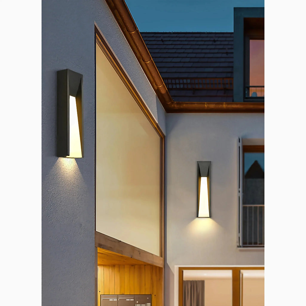Altamura | Modern Outdoor Black Stylish Exterior LED Wall Lamp