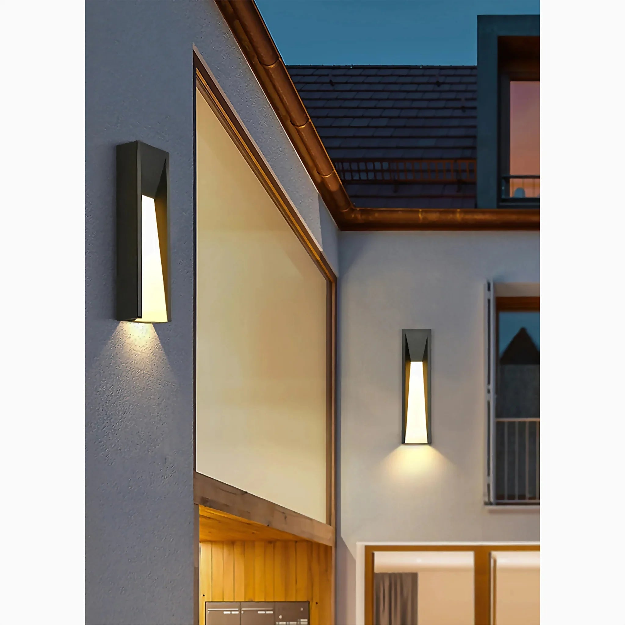 Altamura | Modern Outdoor Black Stylish Exterior LED Wall Lamp