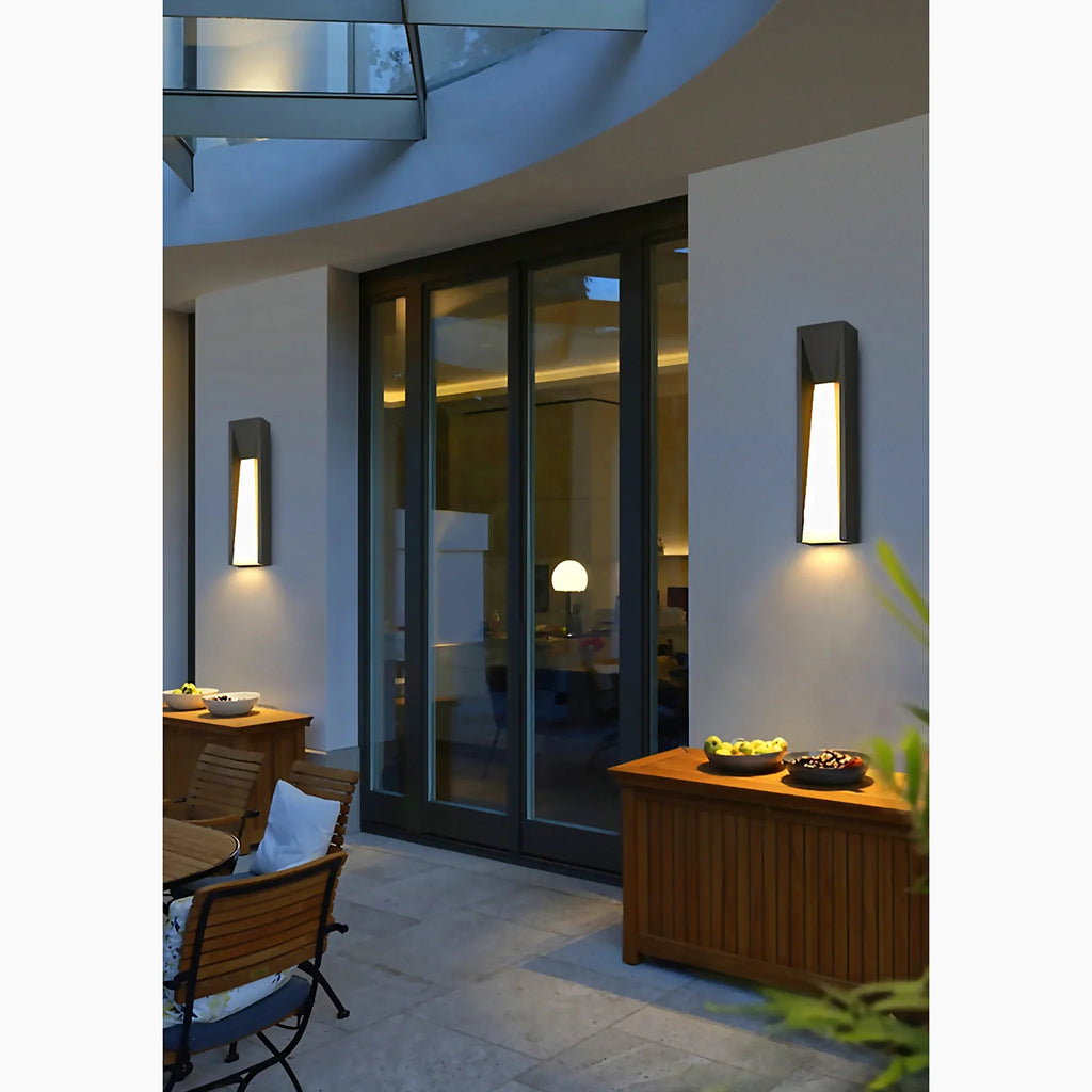 Altamura | Modern Outdoor Black Stylish Exterior LED Wall Lamp