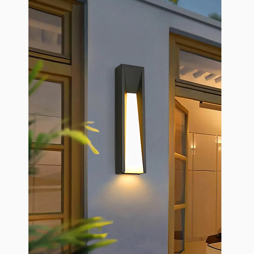 Altamura | Modern Outdoor Black Stylish Exterior LED Wall Lamp
