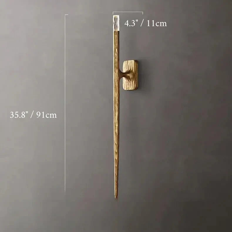 Antique Bronze LED Wall Sconce for Bedroom