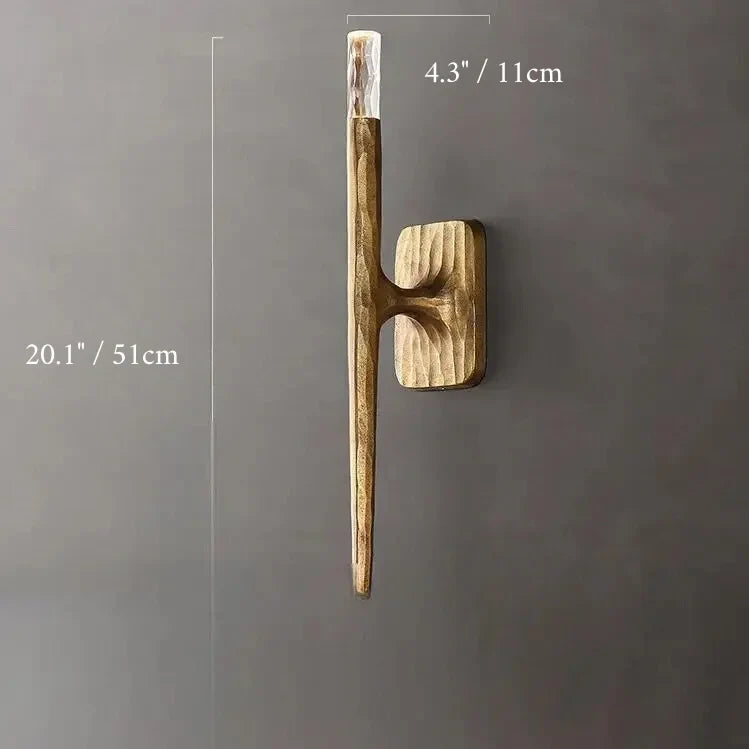 Antique Bronze LED Wall Sconce for Bedroom