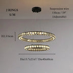 Antwerpen | Ring Gold Crystal Chandelier for Living Room