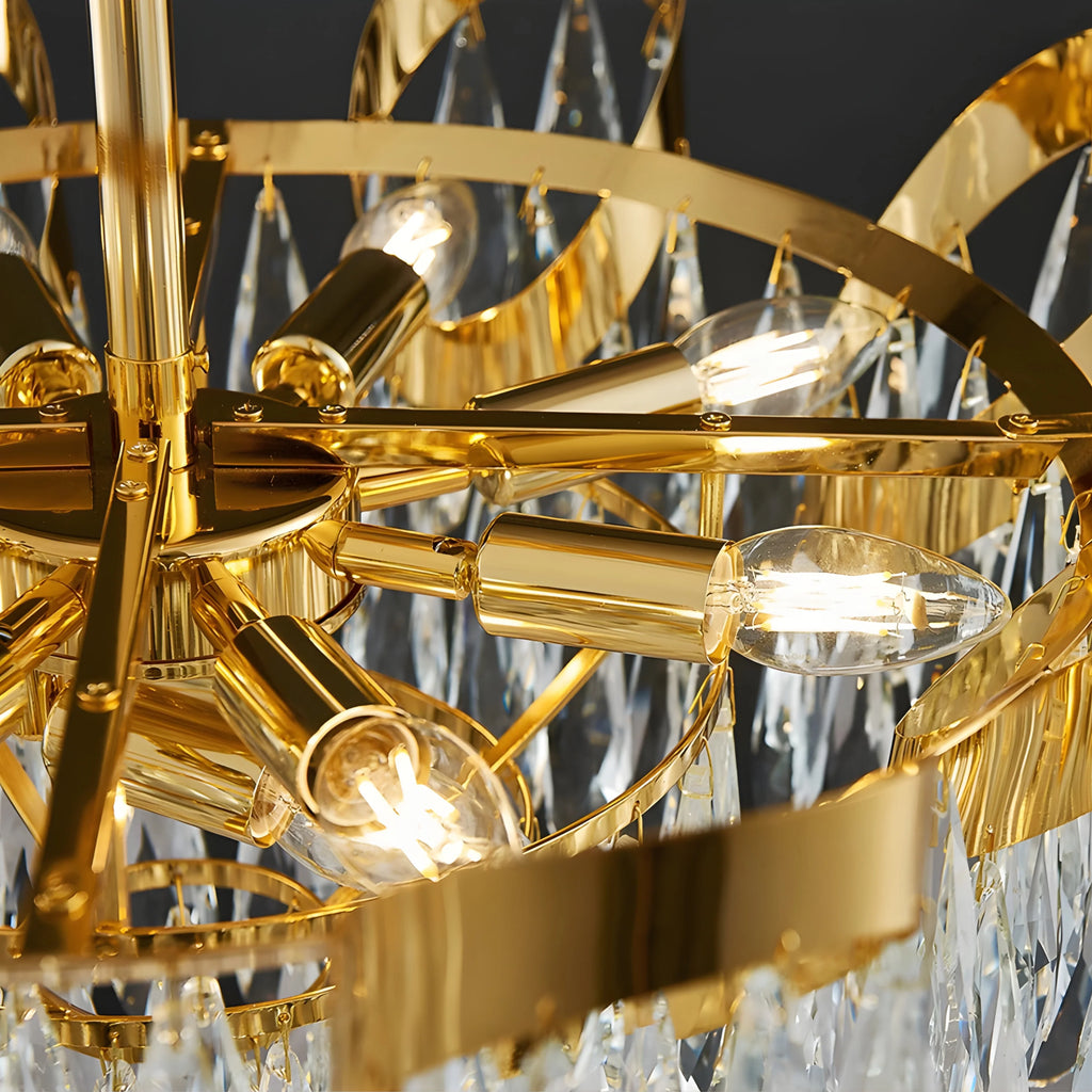 Albisola Superiore | Aristocratic Gold Crystal Ceiling Chandelier