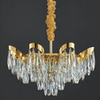 Albisola Superiore | Aristocratic Gold Crystal Ceiling Chandelier
