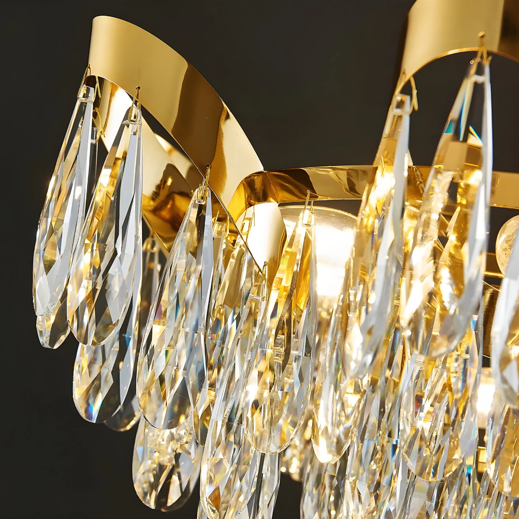 Albisola Superiore | Aristocratic Gold Crystal Ceiling Chandelier