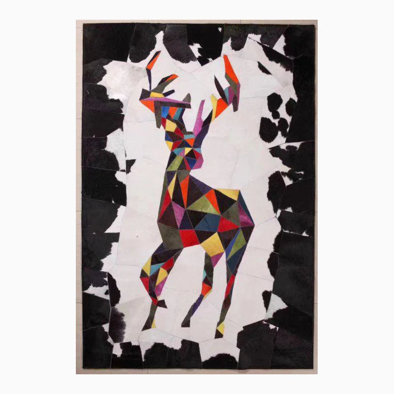 Decorative Art Colorful Natural Cowhide Carpet