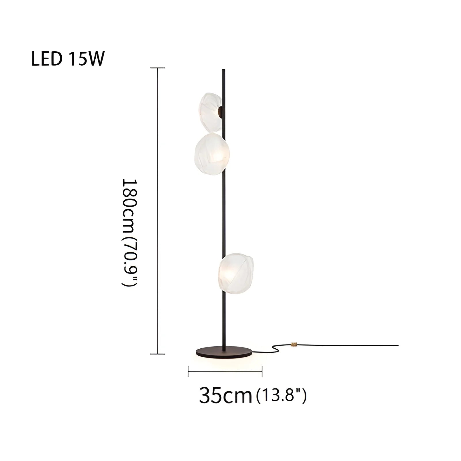 Einsiedeln | Artistic Cloud Glass LED Floor and Table Lamp