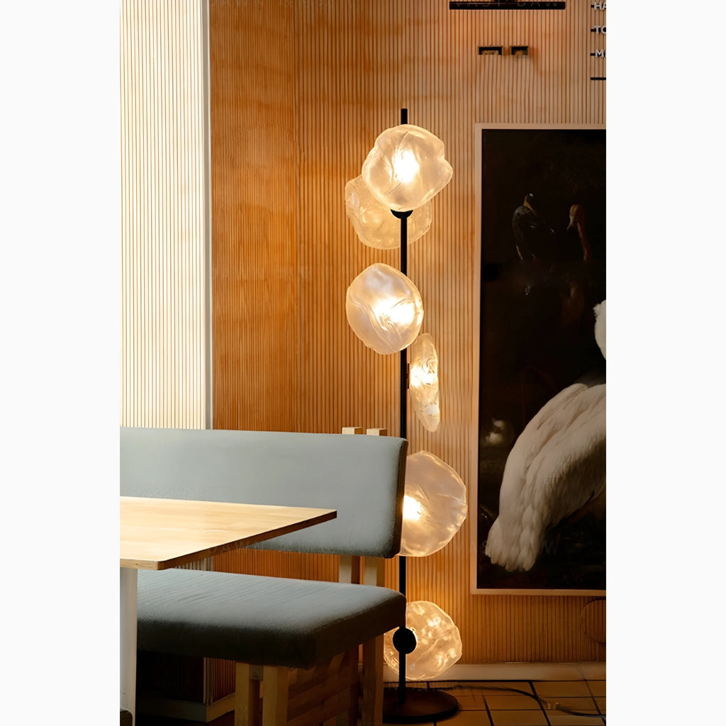 Einsiedeln | Artistic Cloud Glass LED Floor and Table Lamp
