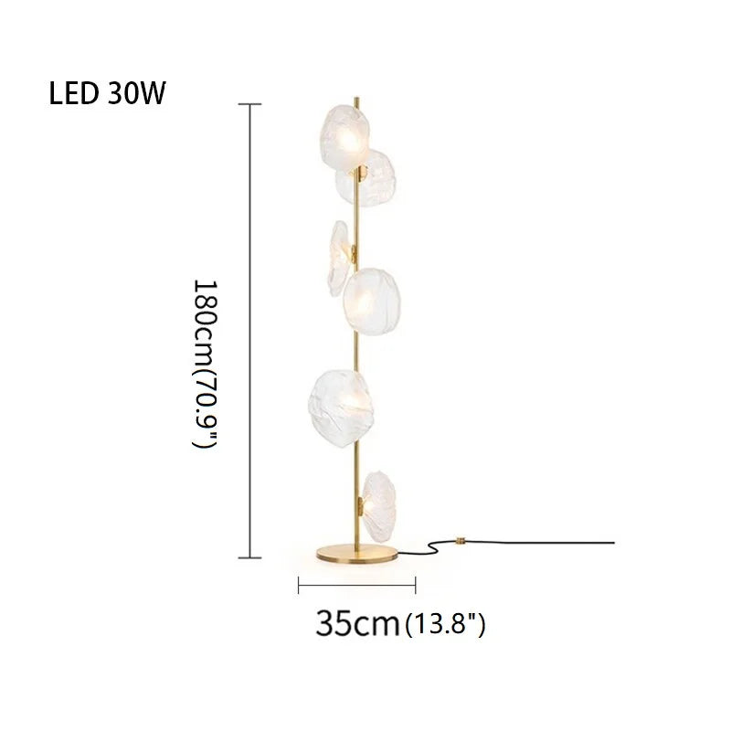 Einsiedeln | Artistic Cloud Glass LED Floor and Table Lamp