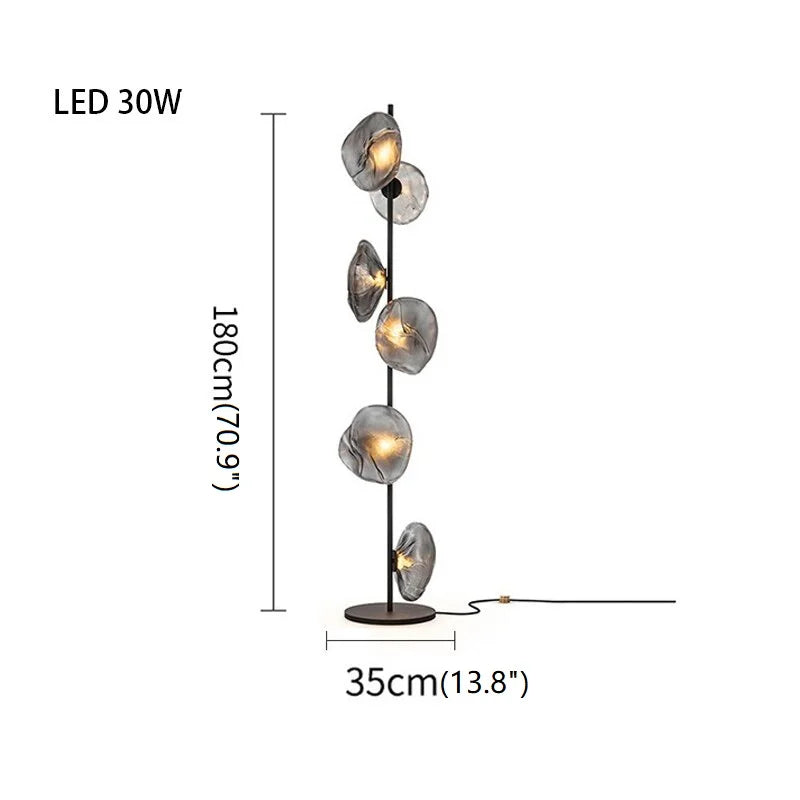 Einsiedeln | Artistic Cloud Glass LED Floor and Table Lamp