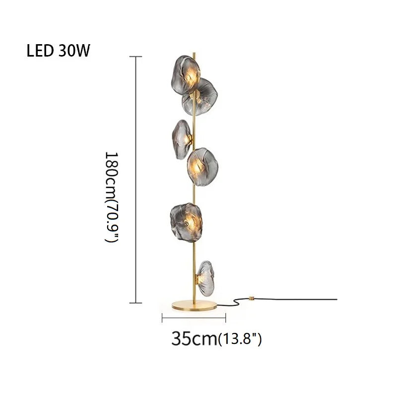 Einsiedeln | Artistic Cloud Glass LED Floor and Table Lamp