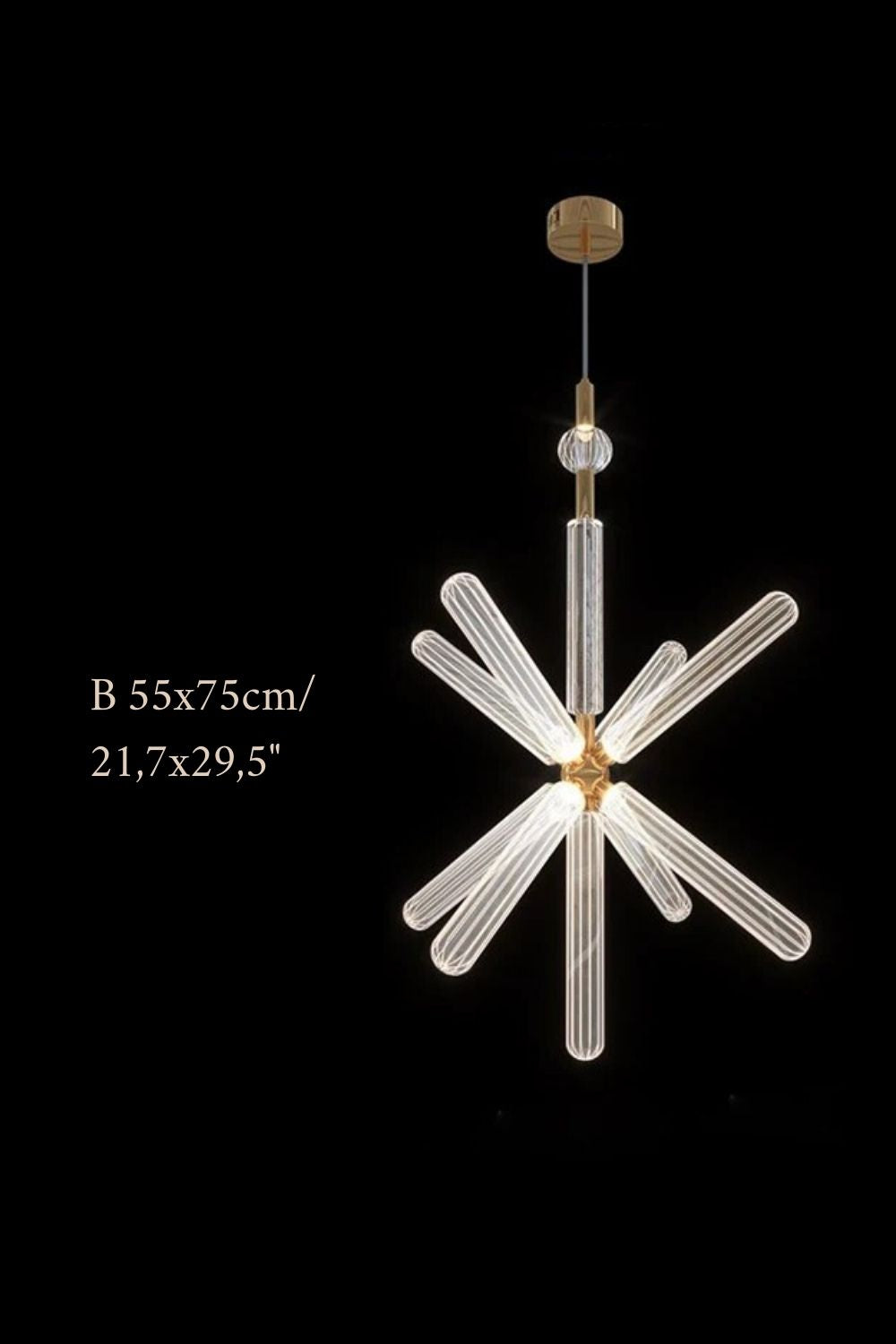 Plascassier | Creative Glass Chandelier For Staircase