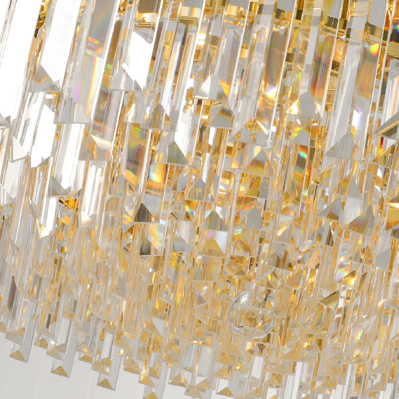 Beausoleil | Empire Gold Crystal Chandelier For Stairway