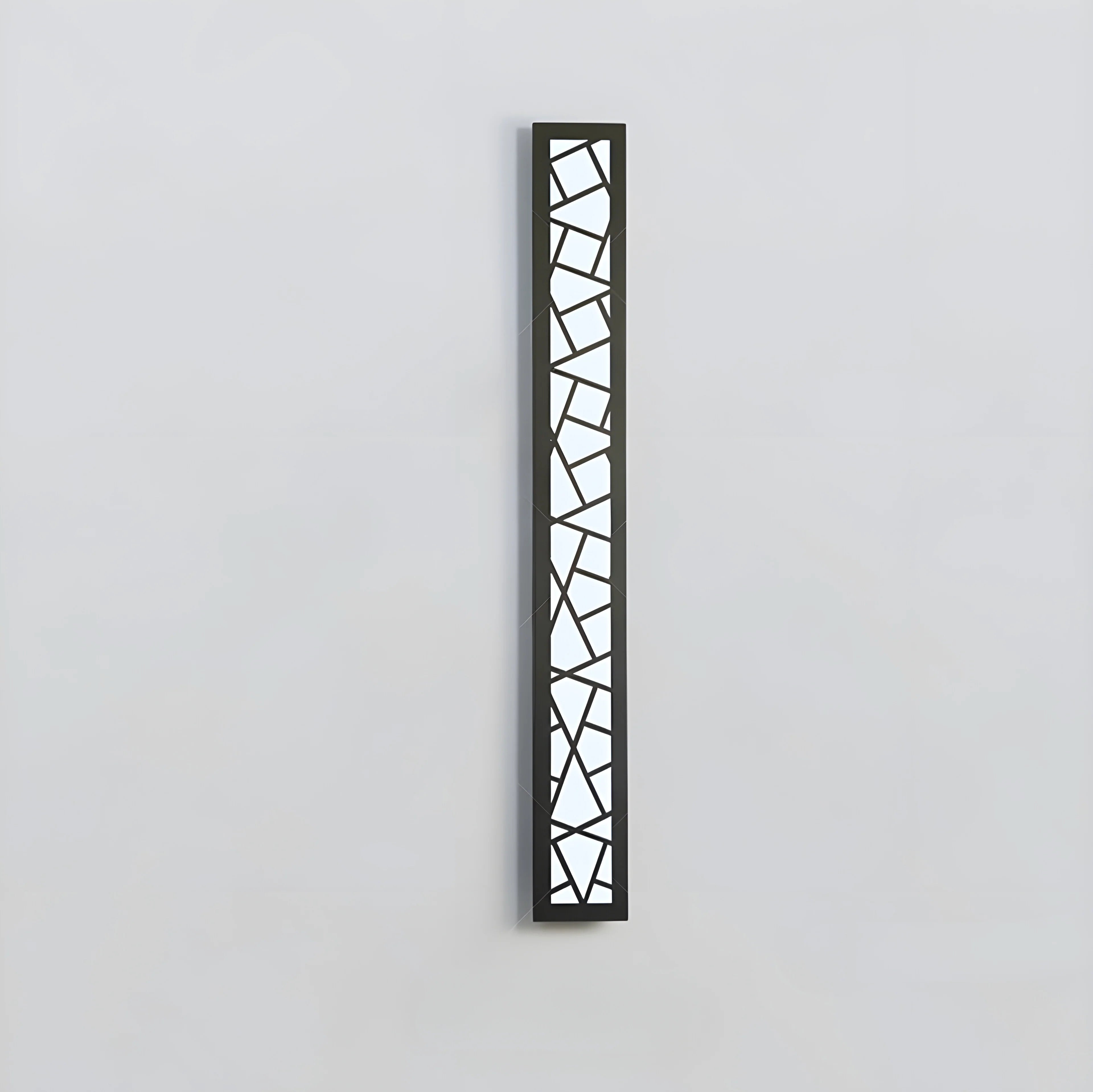 Black Creative Design Outdoor Waterproof Aluminum LED Tall Wall Lamp For Villa