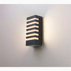 Black Outdoor Waterproof Aluminum LED Wall Sconce For Porch, Garden