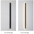Black/White/Gold Outdoor Waterproof Tall Aluminum LED Wall lamp For Garden