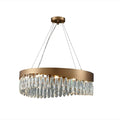 Borgio Verezzi | Gold Crystal Сurve Hanging Light Fixture