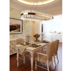 Bormida | Luxurious Modern Crystal Oval Chandelier