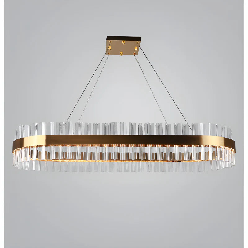 Bormida | Luxurious Modern Crystal Oval Chandelier