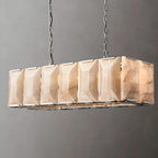Cagli | Glossy Led Retro American Rectangular Crystal Chandelier