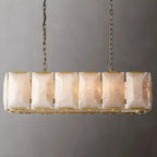 Cagli | Glossy Led Retro American Rectangular Crystal Chandelier