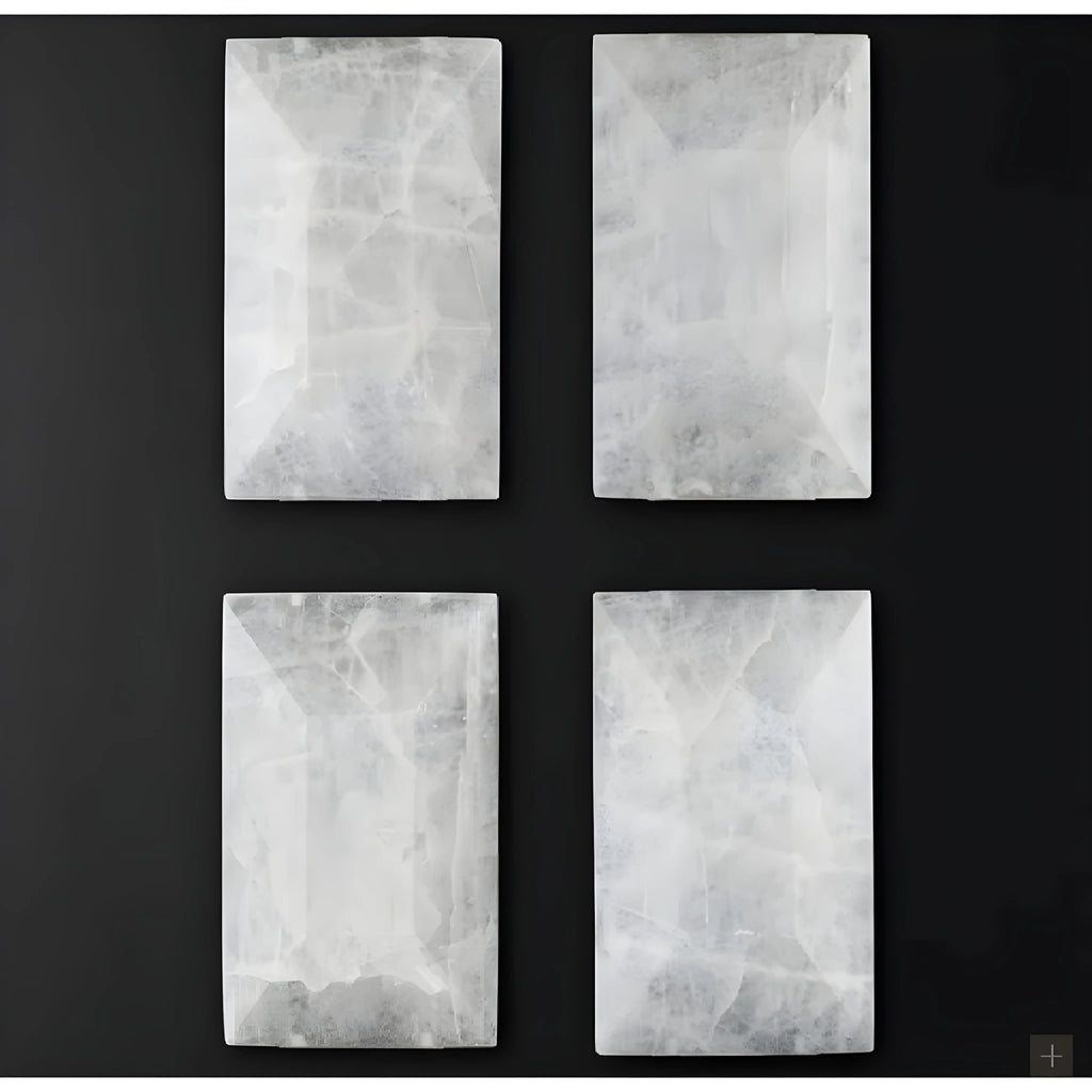 Cagli | Glossy Led Retro American Rectangular Crystal Chandelier