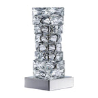 Chrome Stainless Steel Crystal Modern Table Lamp for Living Room, Bedroom