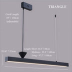 Ciney | Minimalistic Black Chandelier for Dining Room