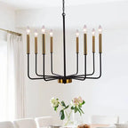 Classic Candle-Shaped Pendant Chandelier for Kitchen