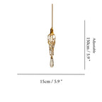 Andora | Creative Crystal Chandelier with Clear Glass Drops