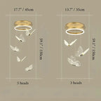 Camogli | Beautiful LED Chandelier with Hanging Butterflies