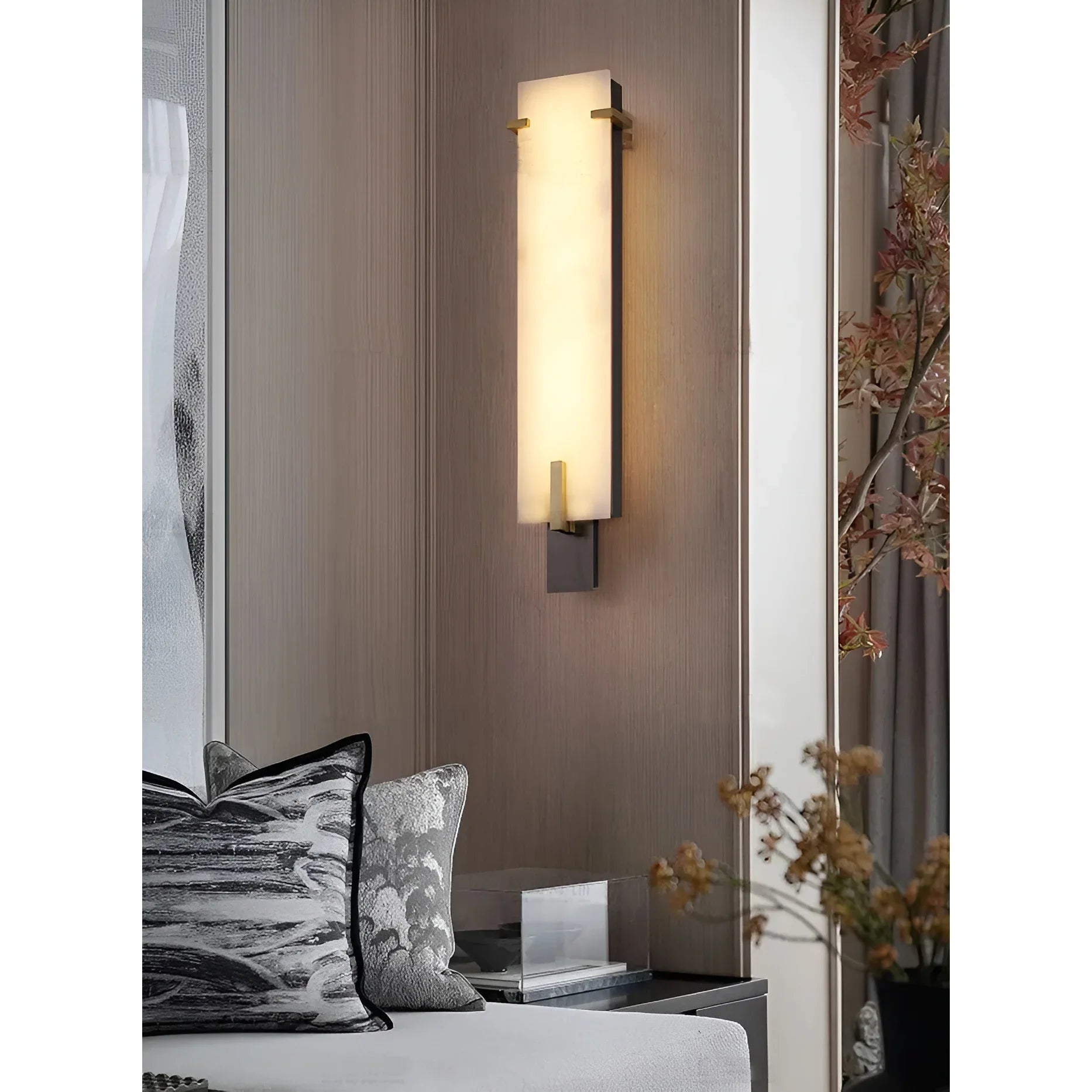Creative Marble Wall Lamp in Antique Style for Living Room, Bedroom