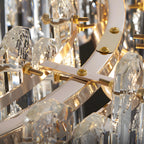 Agnadello | Creative Сrystal Ring Ceiling LED Chandelier for Bedroom