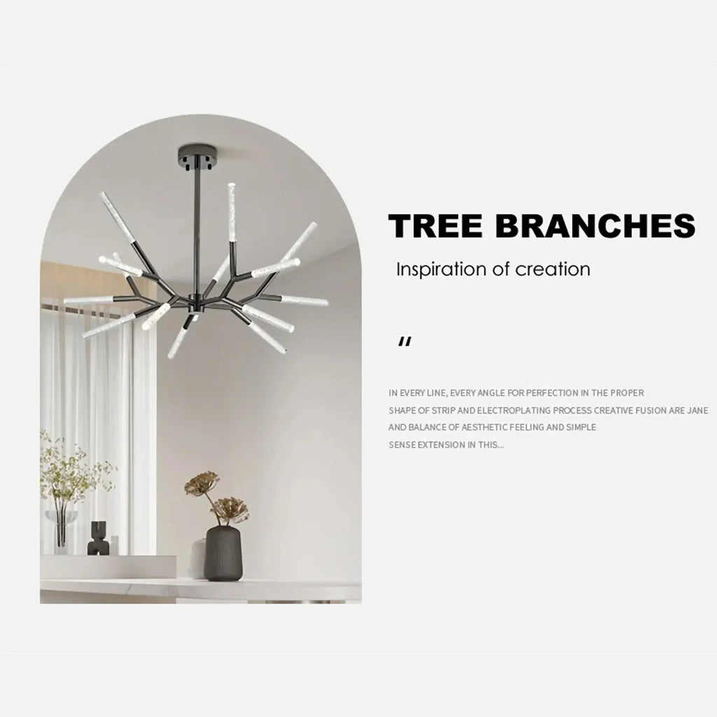 Aliano | Creative Tree Branches Design Bubble Crystal Chandelier