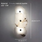 Creative Wall Lamp from Natural Marble for Living Room, Bedroom