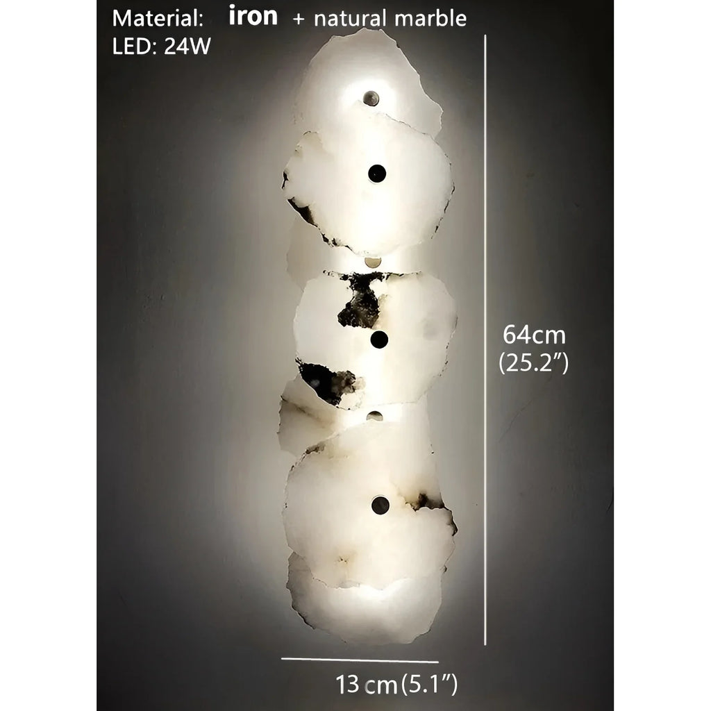 Creative Wall Lamp from Natural Marble for Living Room, Bedroom