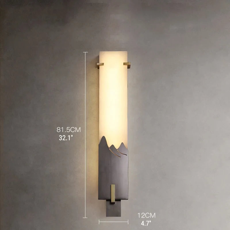 Creative Marble Wall Lamp in Antique Style for Living Room, Bedroom