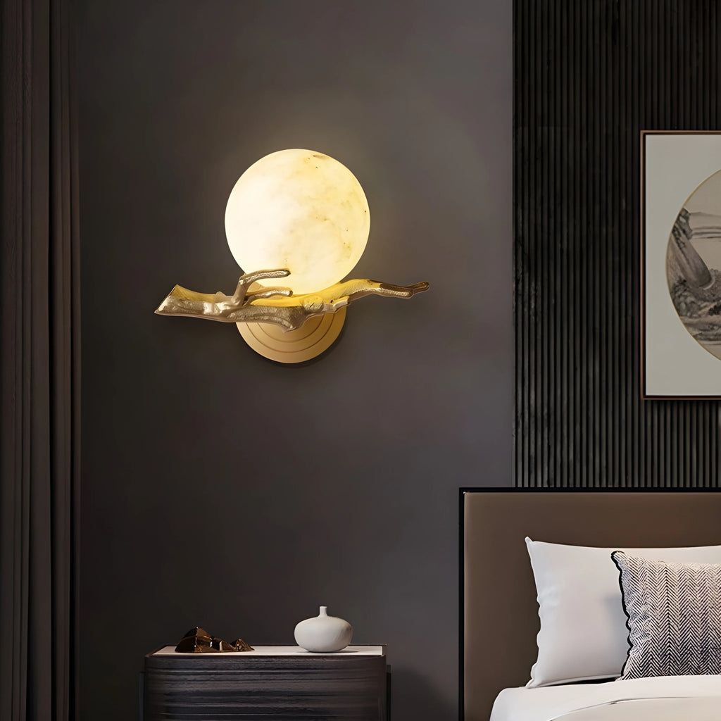 Creative Wall Lamp in the Shape of the Moon for Bedroom, Living Room