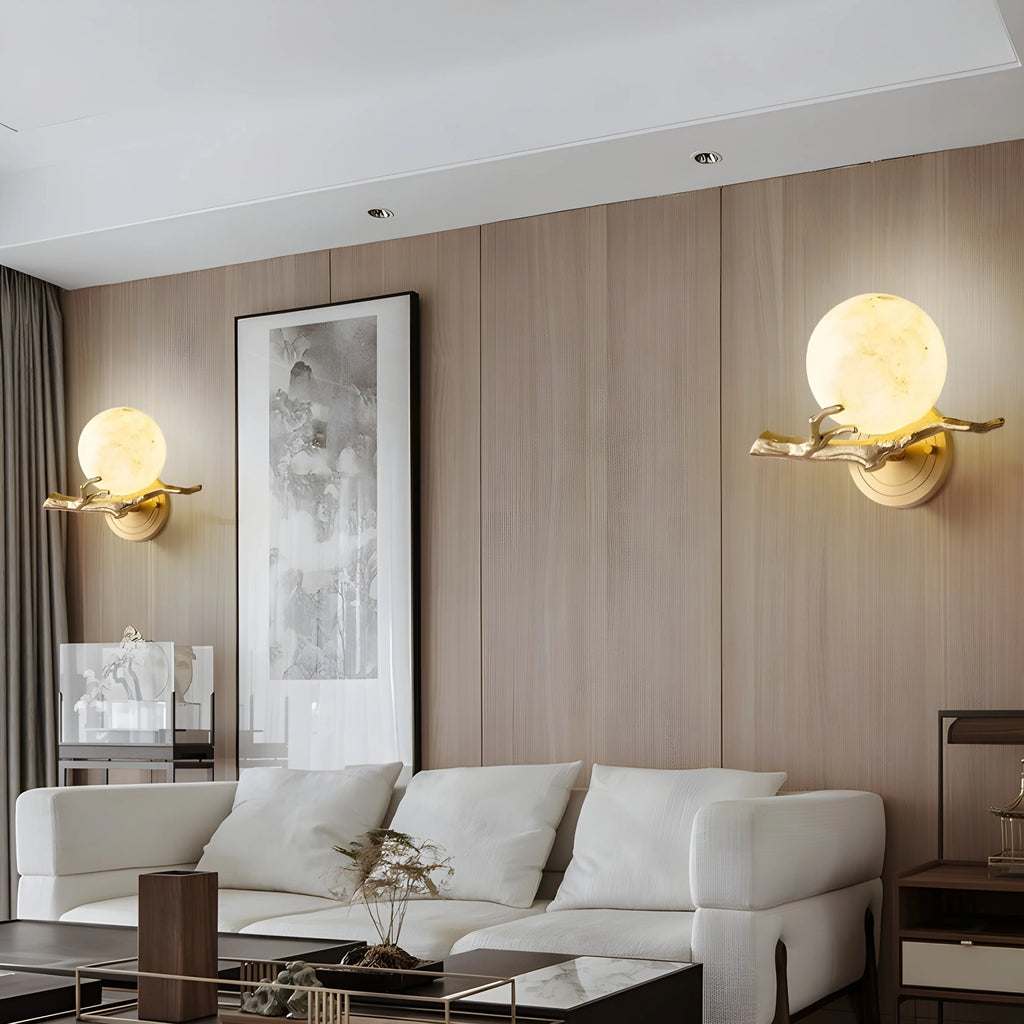 Creative Wall Lamp in the Shape of the Moon for Bedroom, Living Room