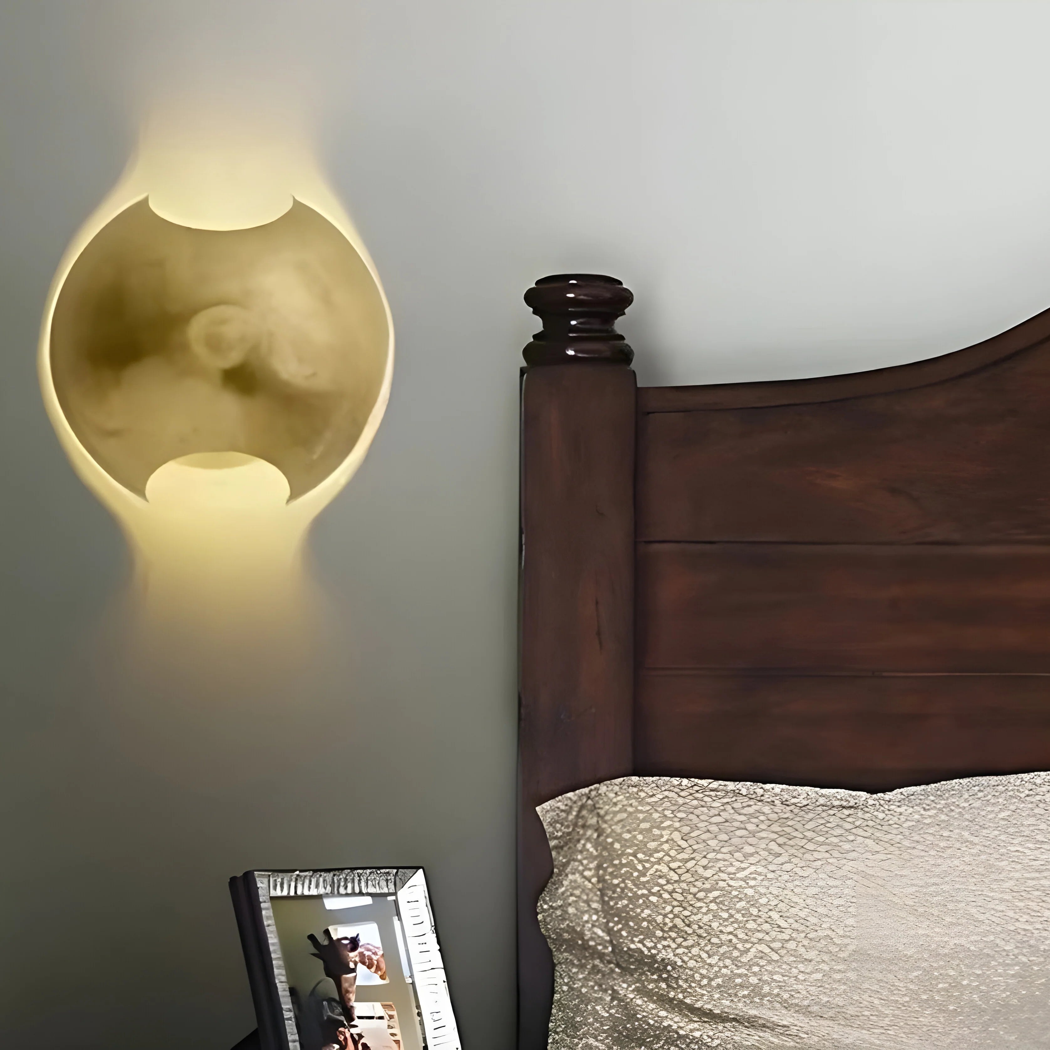 Creative Wall Lamp in the Shape of the Semi Sphere for Living Room
