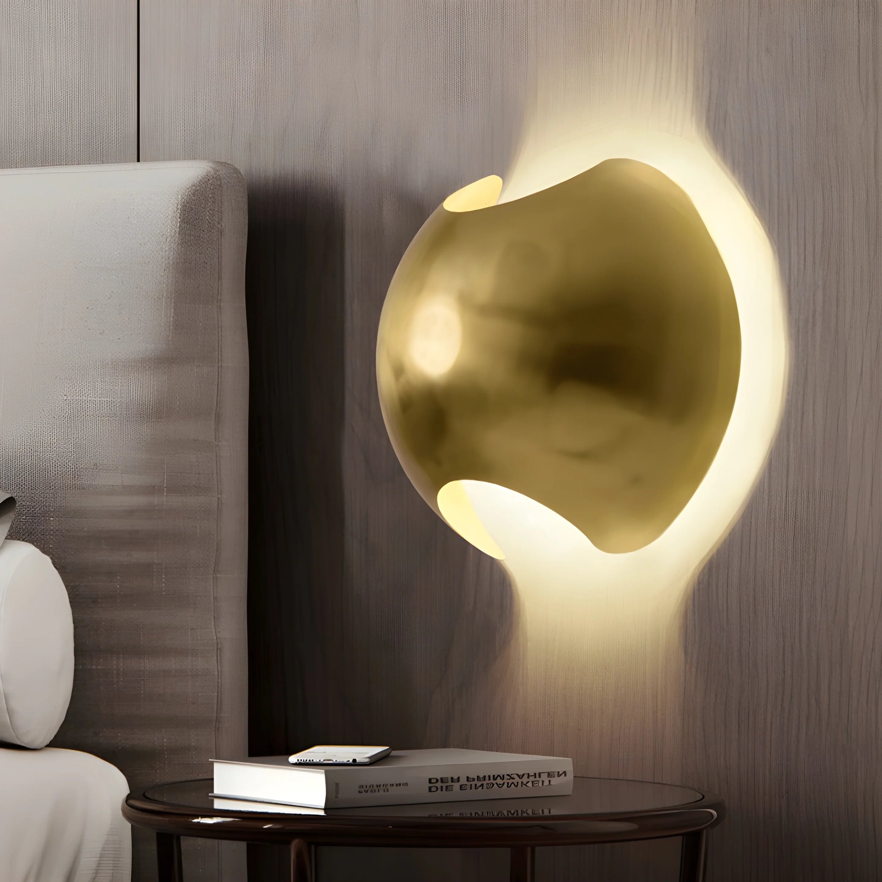 Creative Wall Lamp in the Shape of the Semi Sphere for Living Room