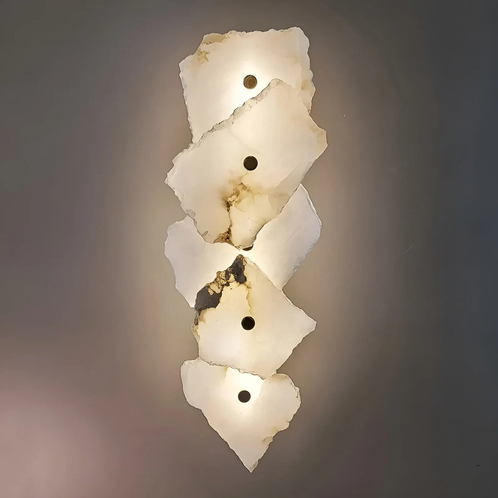 Creative Wall Lamp from Natural Marble for Living Room, Bedroom