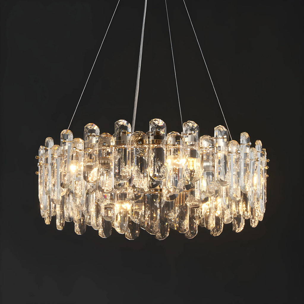 Agnadello | Creative Сrystal Ring Ceiling LED Chandelier for Bedroom