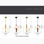 Drap | LED Glass Balls Chandelier in Nordic Style