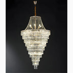 La Croix-sur-Roudoule | Duplex Spiral Crystal Stairway Chandelier