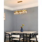 Duranus | Modern Oval Luxury Brushed Chandelier