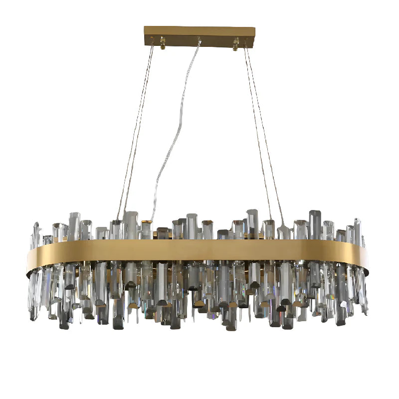 Duranus | Modern Oval Luxury Brushed Chandelier